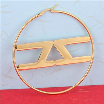 Veliki obročasti uhani iz nerjavečega jekla