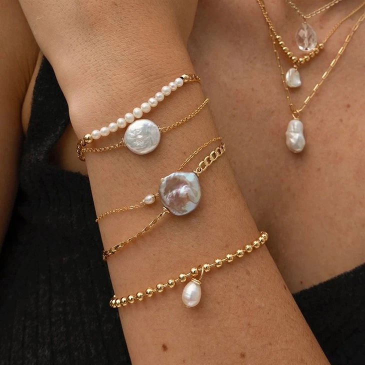 Pearl Beaded Chain Bracelet suppliers