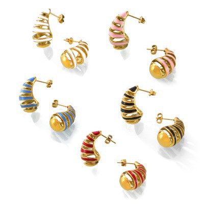 Emamel SoldDrop Stud Earring