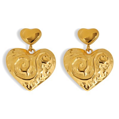 Gube Heart Stud Uhani