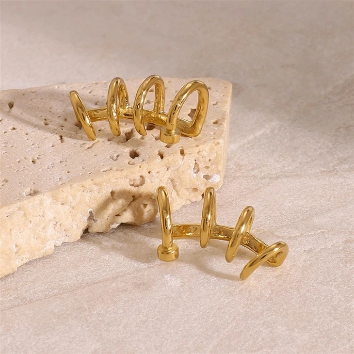 Spiral U Shape Earring Cuff