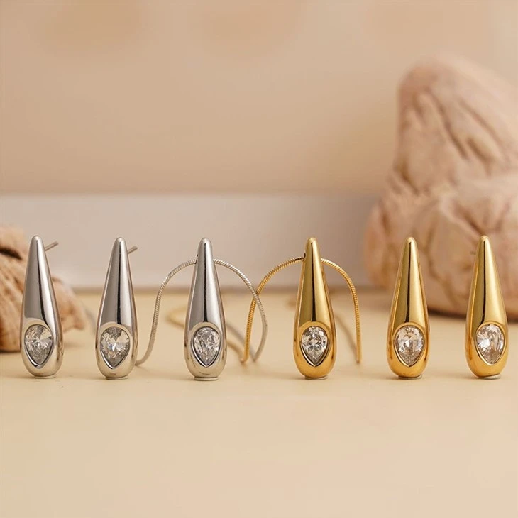 Teardrop Zircon Stud Earrings best
